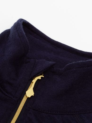 Bilde av WoolLand Rena Half Zip Baselayer Top Blue Ink